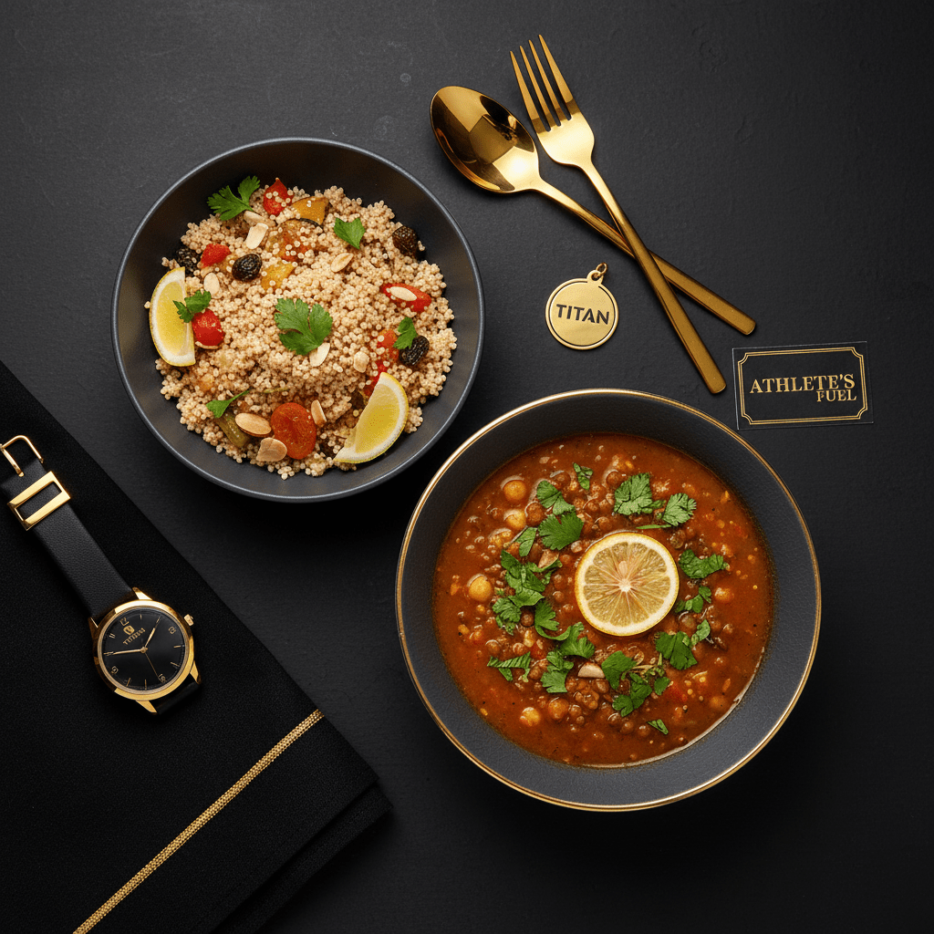 TITAN Moroccan Vegan Harira Soup & Couscous Lunch Bowl