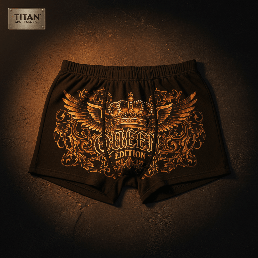 TITAN Women's Cozy Boxer Shorts Crown Edition Amber Gold