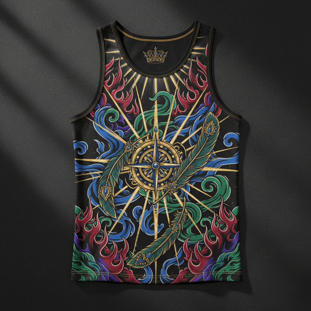 Spirit Led Men's Tank — TITAN Crown Edition tattoo artwork