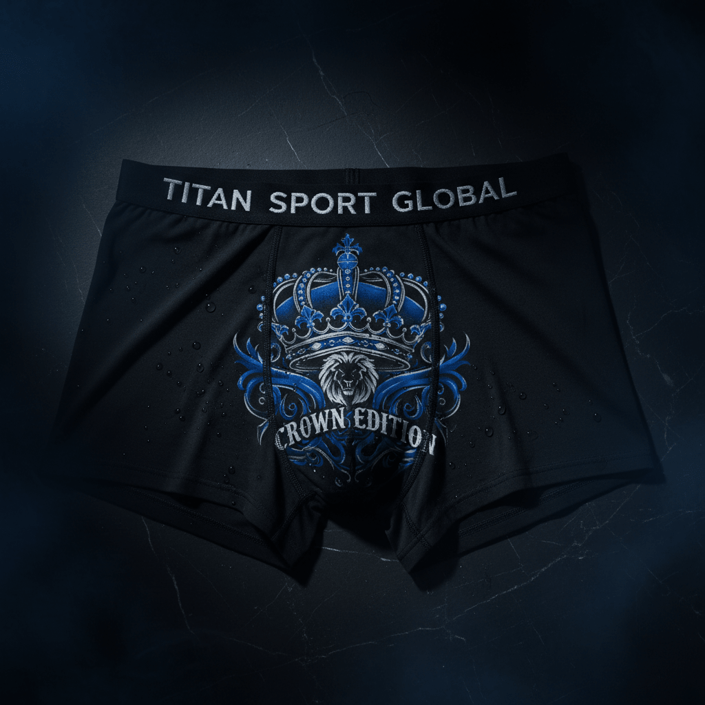 TITAN Men's Boxer Briefs Crown Edition Sapphire Silver