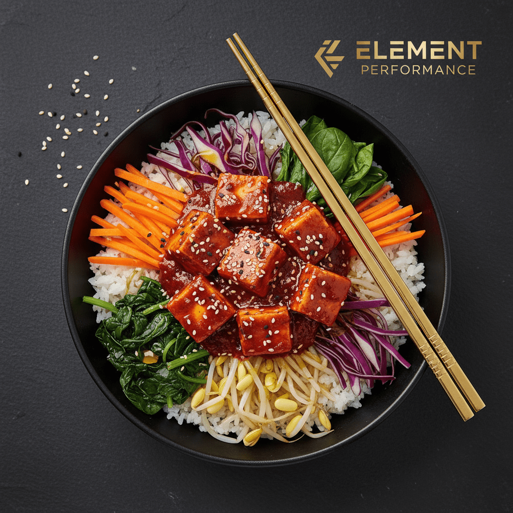 Korean Spicy Tofu Bibimbap Bowl - TITAN Sport Global