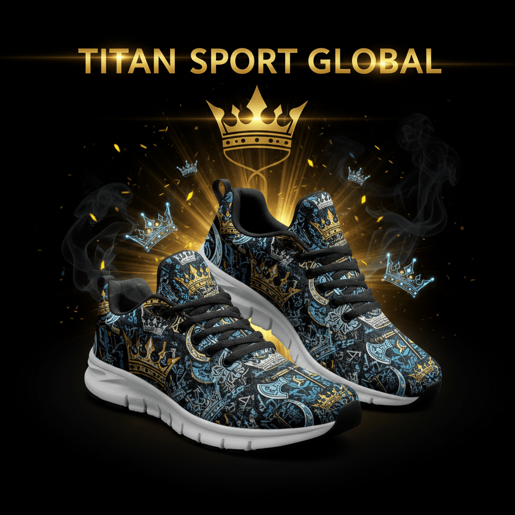 TITAN SPORT GLOBAL men's running shoes with Viking crown pattern