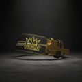 TITAN Elite Leather Weightlifting Belt Black & Gold