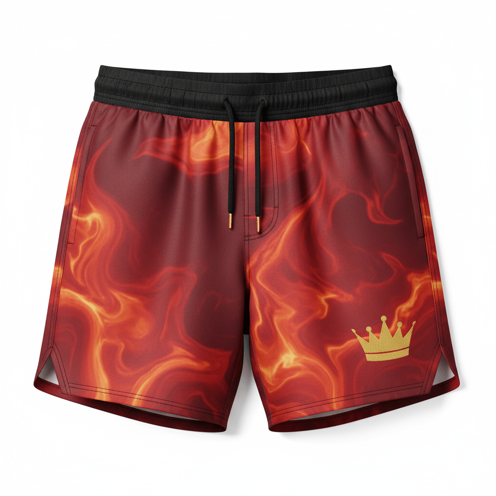 TITAN Lava King Running Shorts — Crown SWAG Edition
