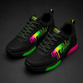 TITAN Women's Neon Drip Crown Lifestyle Sneakers flat lay