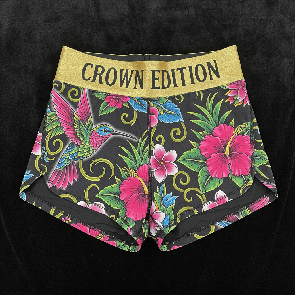TITAN Crown Edition Tattoo Art Running Shorts Women's Athletic Bottoms