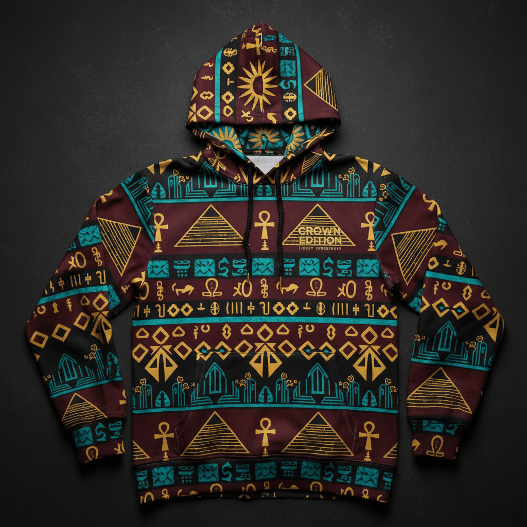 TITAN Nubian Kingdom Pullover Hoodie — Kush Edition