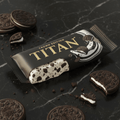 TITAN Vegan Protein Bar Cookies & Cream Crown Edition — 20g protein premium product shot