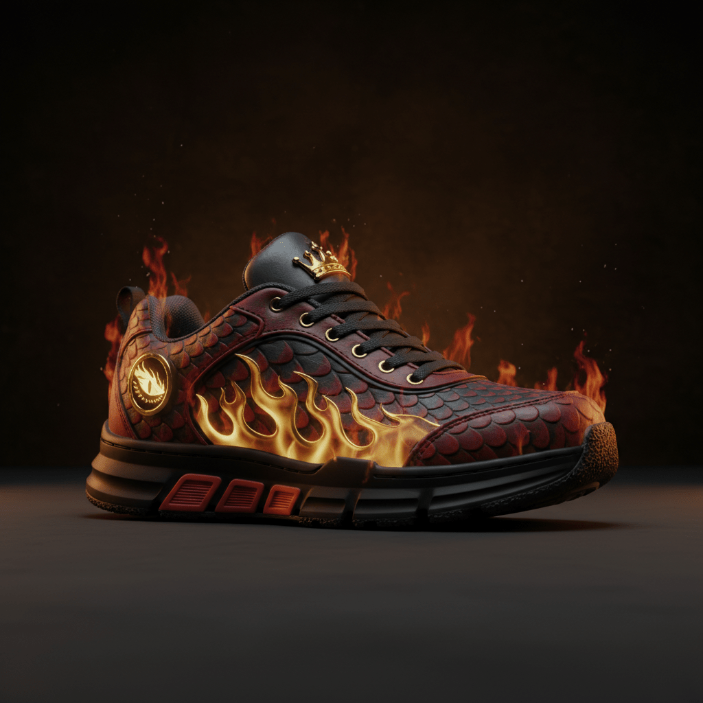 TITAN Kids Dragon Fire Training Sneaker — Crown Edition