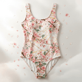 TITAN Women's One-Piece Swimsuit — Cherry Blossom soft pink floral design
