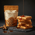 TITAN Vegan Protein Waffles Mix – Cinnamon Vanilla, premium product photography