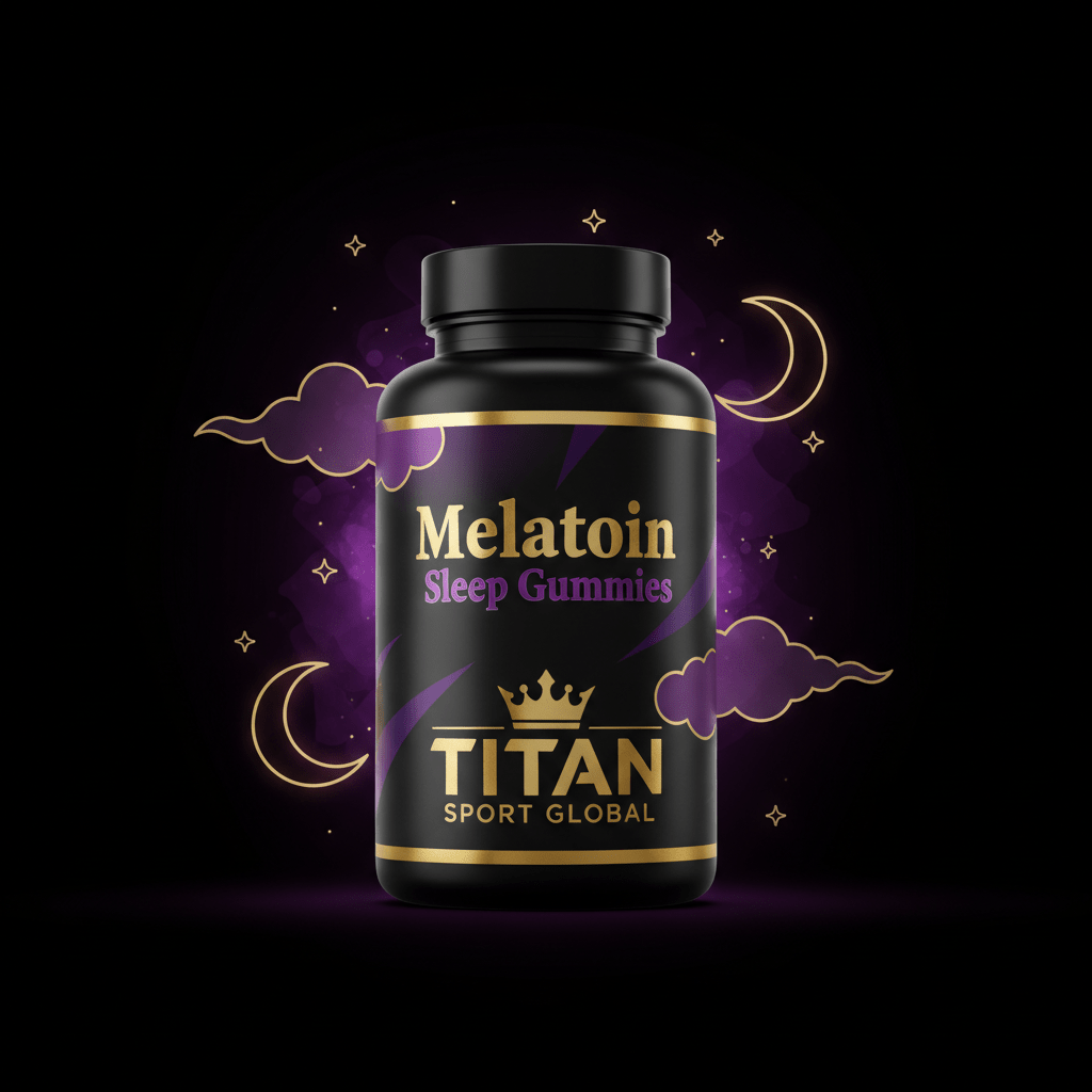 TITAN SPORT GLOBAL melatonin sleep gummies supplement bottle
