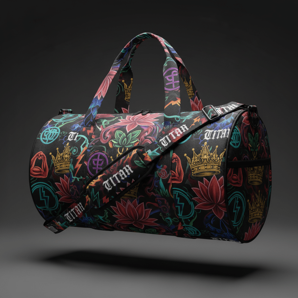TITAN Yoga Mat Bag — Crown Edition bold all-over sublimation print