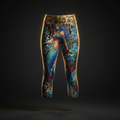 TITAN Women's Capri Leggings - Mermaid Queen Crown Edition Design