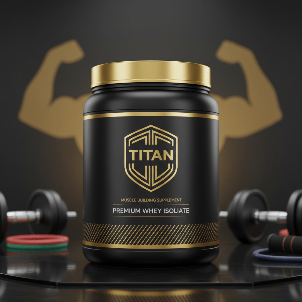 TITAN Whey Protein - Black & Gold Isolate Powder
