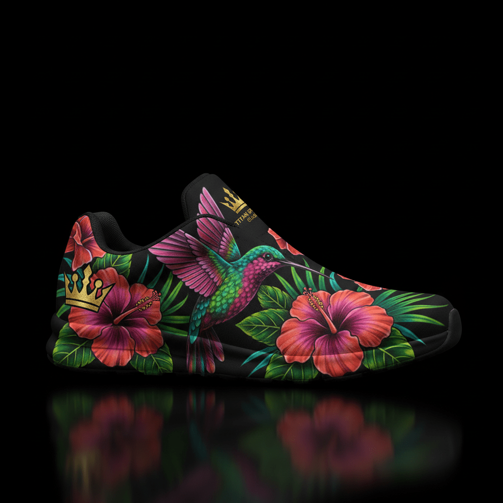 TITAN Crown Edition Color Hummingbird Women's Training Shoe Color Tattoo Art