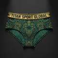 TITAN Crown Edition Women's Jade Serpent Sport Briefs — Jade Green & Gold