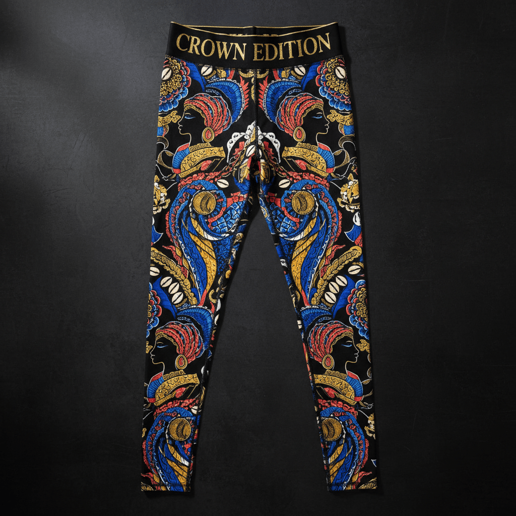 TITAN Crown Edition Tattoo Art Yoruba Goddess Tights Women's Athletic Bottoms
