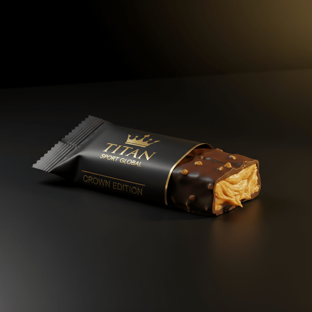 TITAN Crown Dark Chocolate Almond Butter Honey Protein Bar - Crown Edition