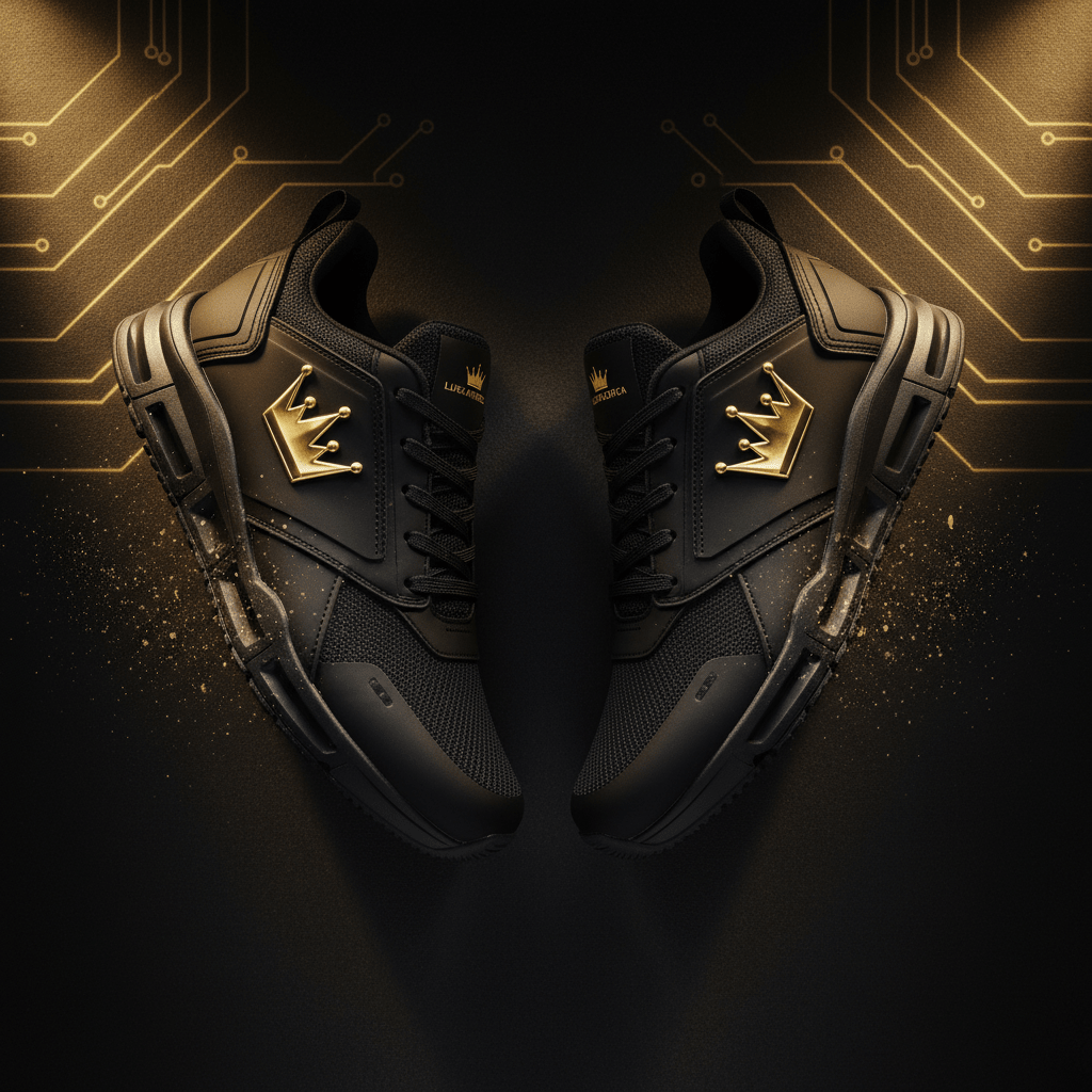 TITAN Apex Pro Training Shoe Midnight Crown SWAG Edition flat lay
