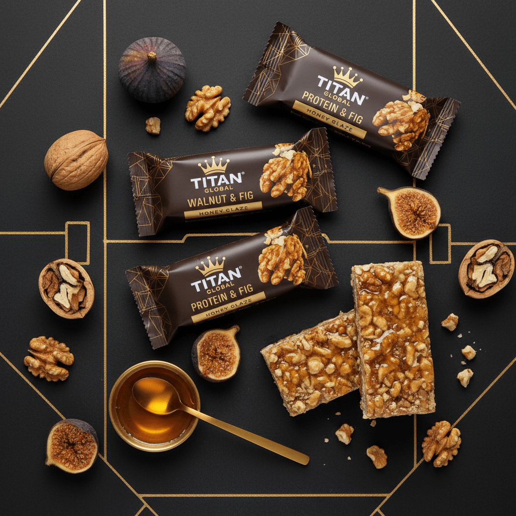 TITAN High-Protein Walnut & Fig Crown Protein Bar
