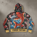 TITAN Women's Koi Blossom Wave Hoodie — Hanagoi Edition