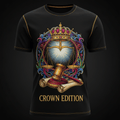 Justified Men's Tee — TITAN Crown Edition tattoo artwork