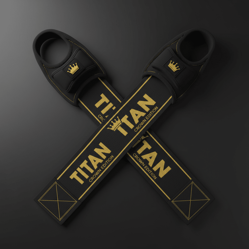 TITAN Lifting Straps - Heavy Duty Cotton Deadlift Straps Pair
