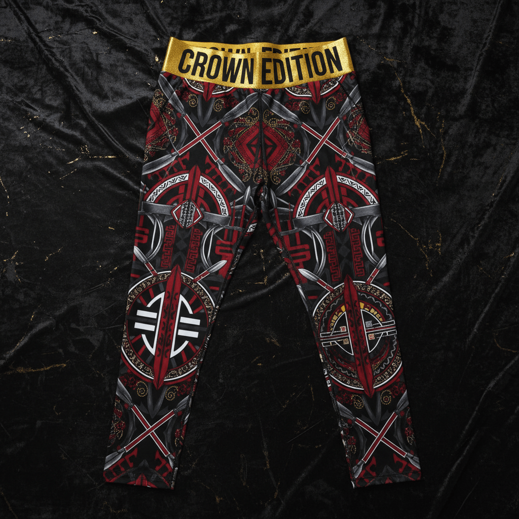 TITAN Crown Edition Tattoo Art Zulu Warrior Joggers Women's Athletic Bottoms