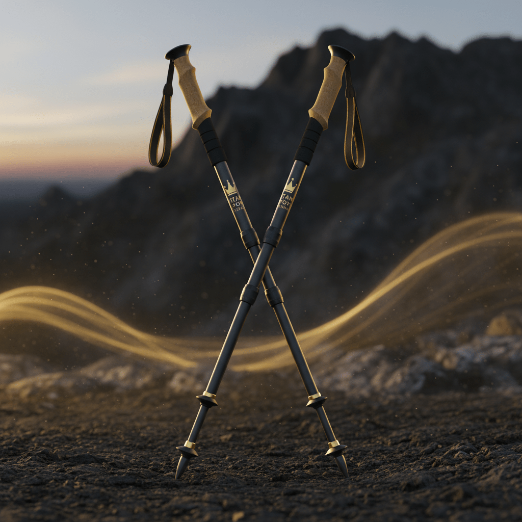 TITAN Apex Folding Trekking Poles Crown Edition