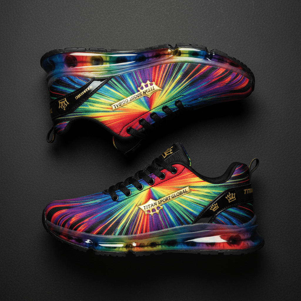 TITAN Women's Rainbow Crown Training Shoes flat lay