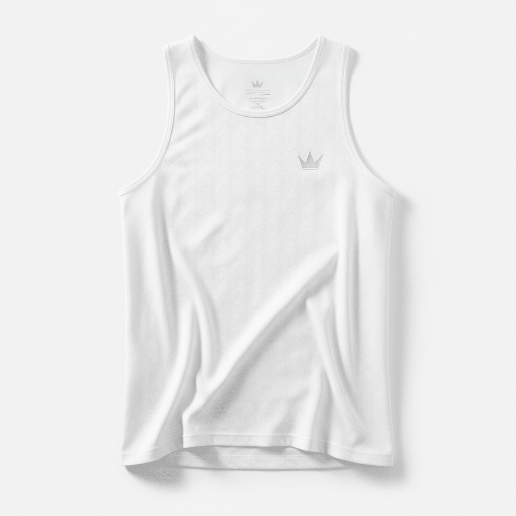 TITAN Arctic White Tank Top — Crown SWAG Edition