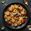 TITAN Italian Panzanella & White Bean Vegan Lunch Salad