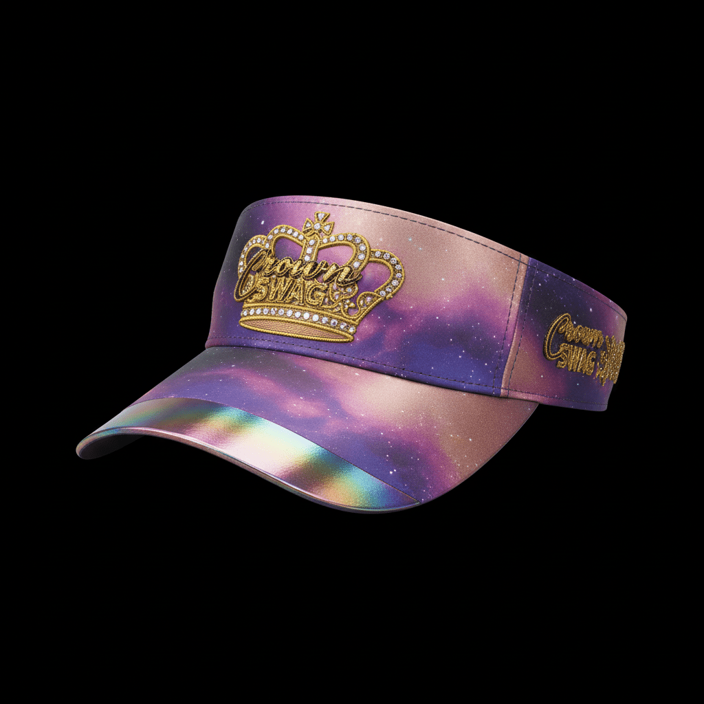 TITAN Tennis Visor Cosmic Rose Crown SWAG Edition