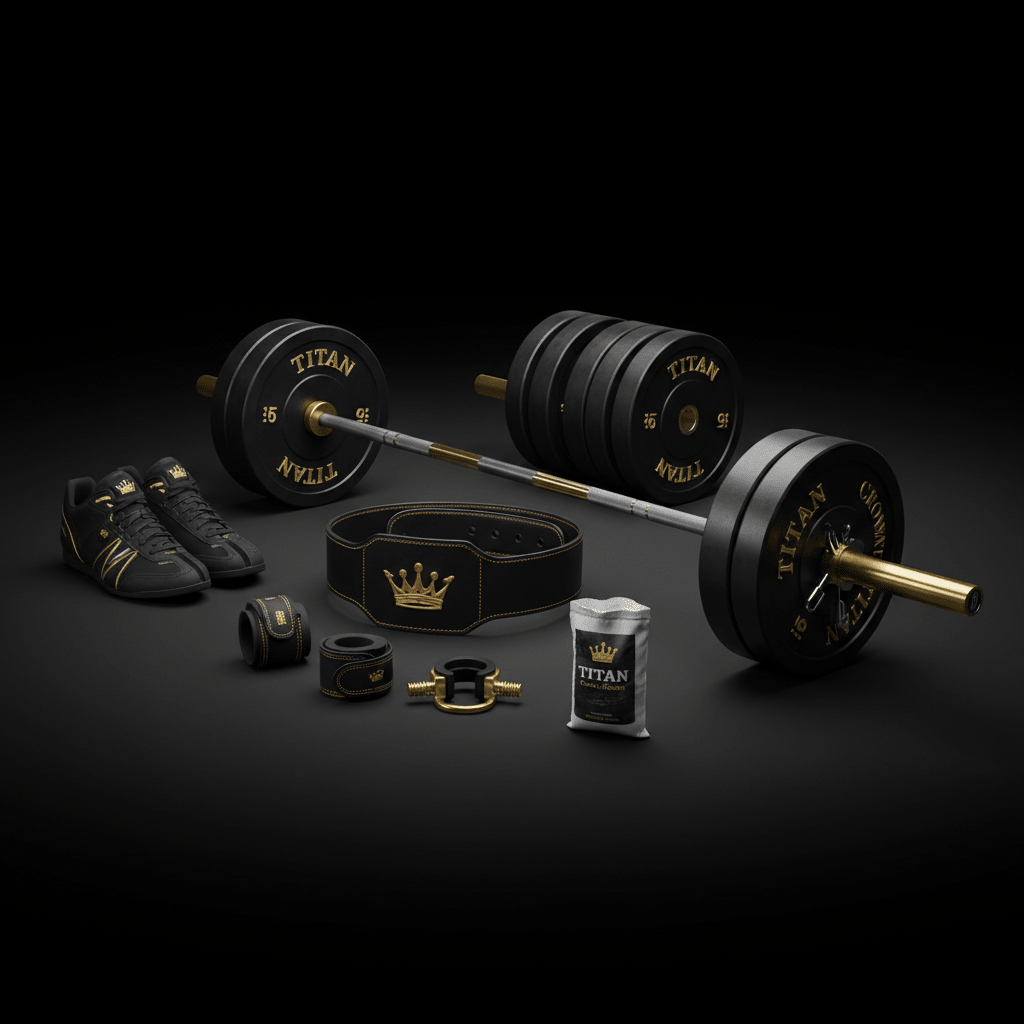 TITAN All-In-One Olympic Weightlifter's Home Gym Kit — Crown Edition