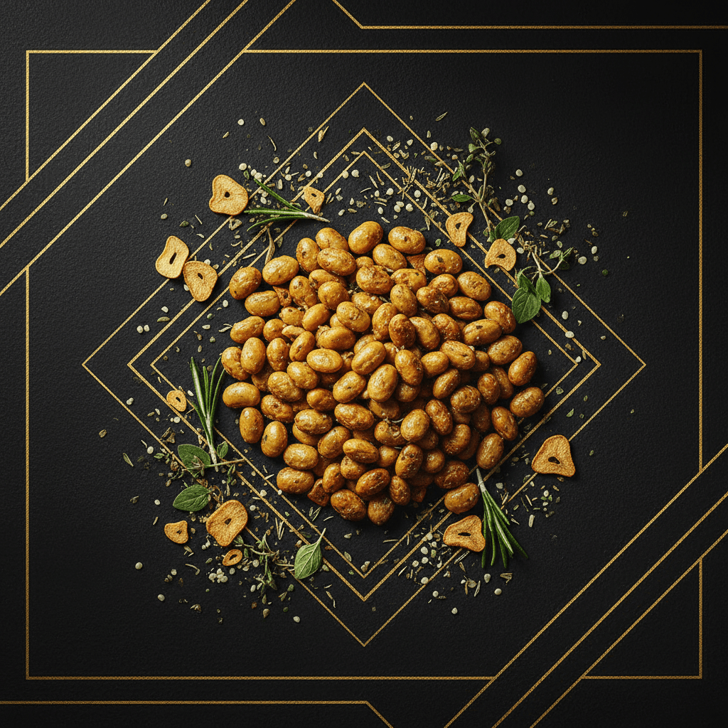 TITAN Roasted Edamame Garlic Herb Snack