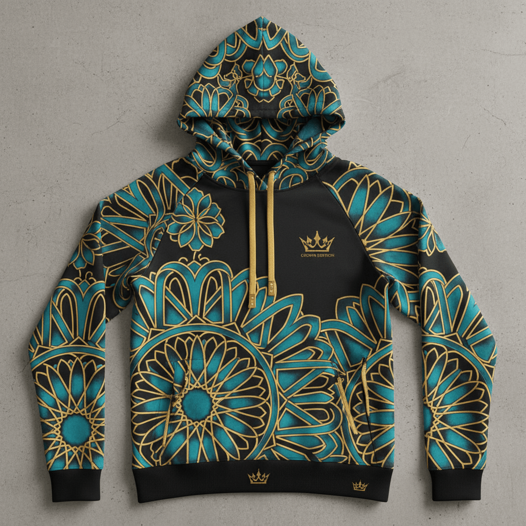 TITAN Women's Moorish Arabesque Hoodie — Alhambra Edition