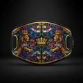 TITAN Crown Edition Tattoo Art Compression Lumbar Support Belt