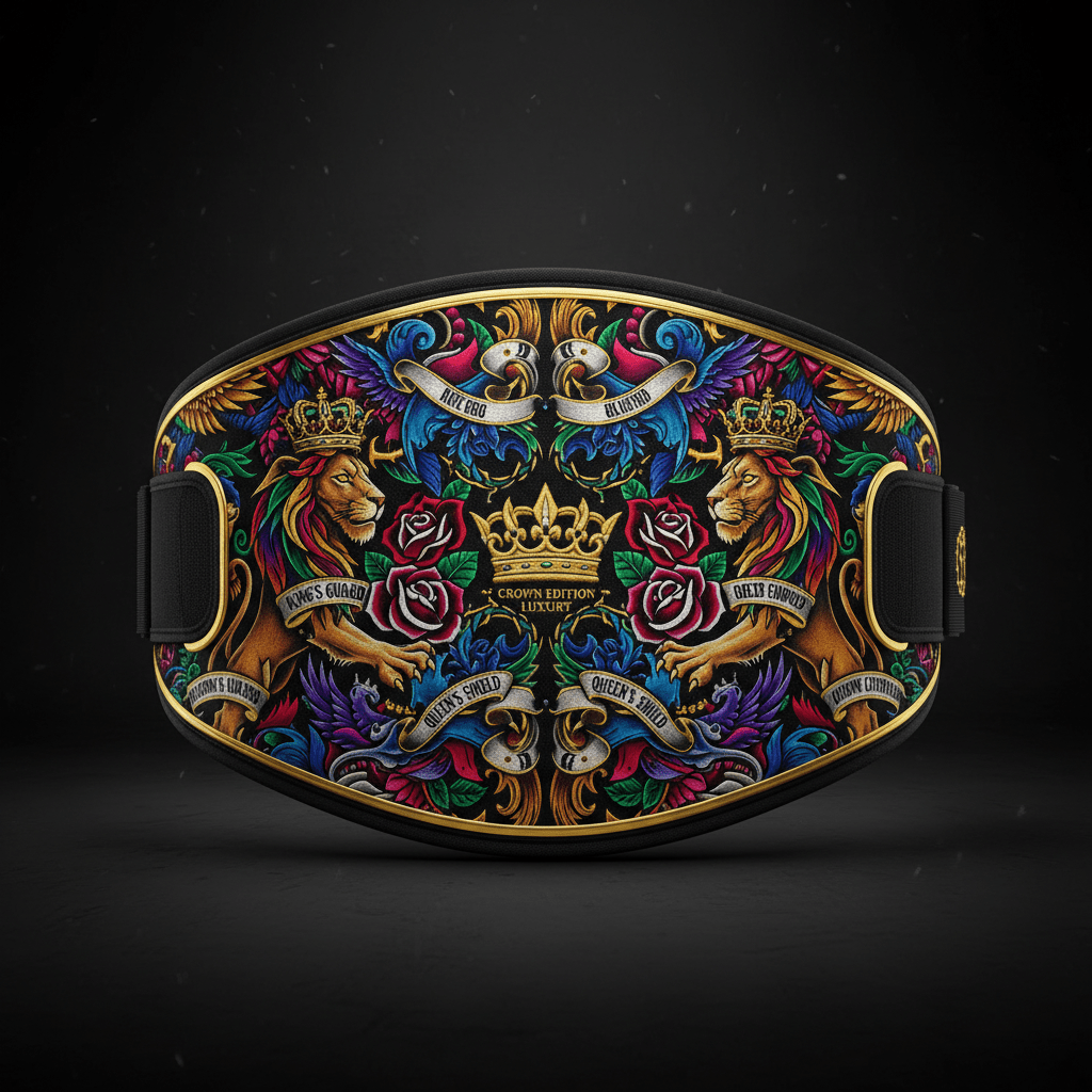 TITAN Crown Edition Tattoo Art Compression Lumbar Support Belt