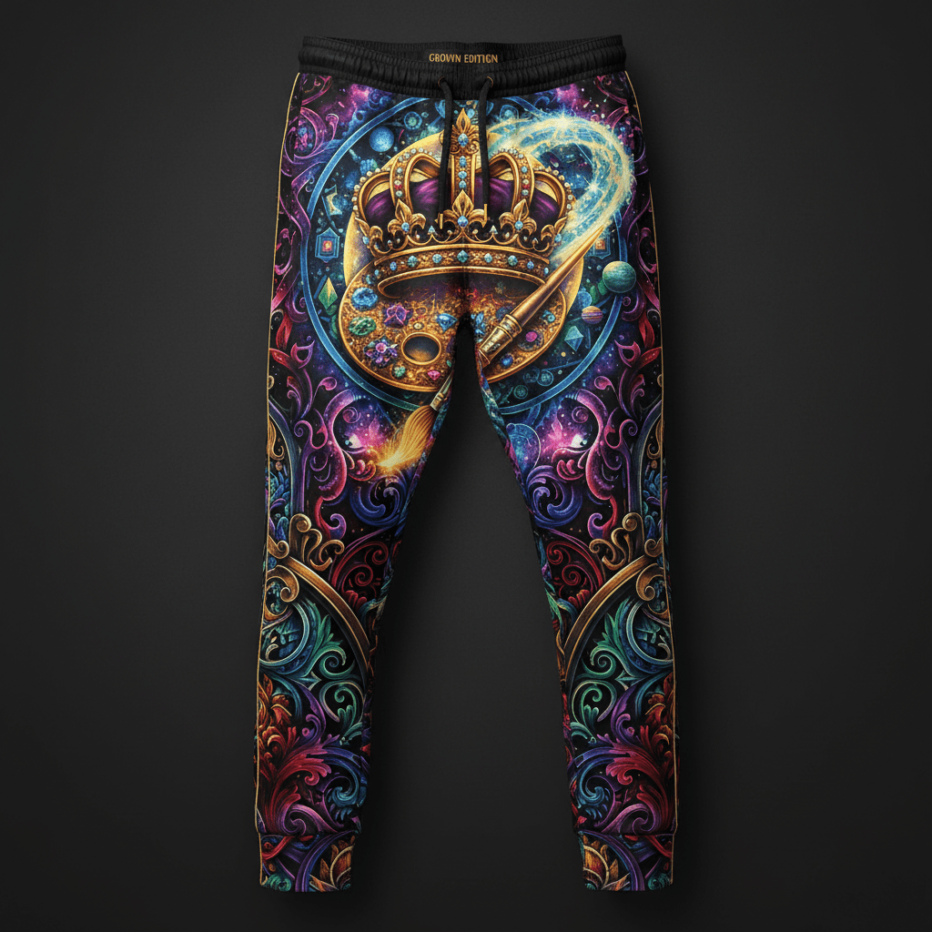 His Masterpiece Men's Joggers — TITAN Crown Edition tattoo artwork