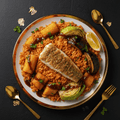 TITAN Senegalese Thieboudienne Fish Rice Seafood Lunch