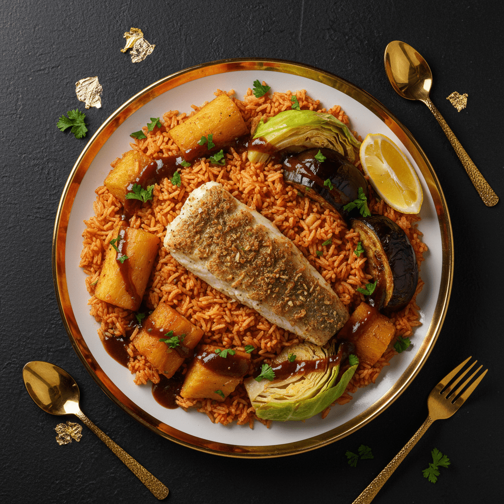 TITAN Senegalese Thieboudienne Fish Rice Seafood Lunch