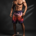 TITAN Men's Training Shorts — Sunset Drip