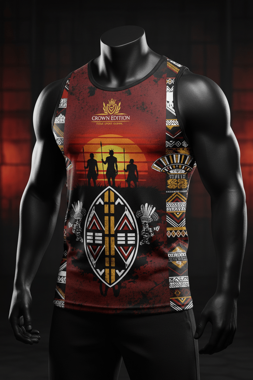 TITAN Men's Zulu Nation Muscle Tank Inkosi Edition