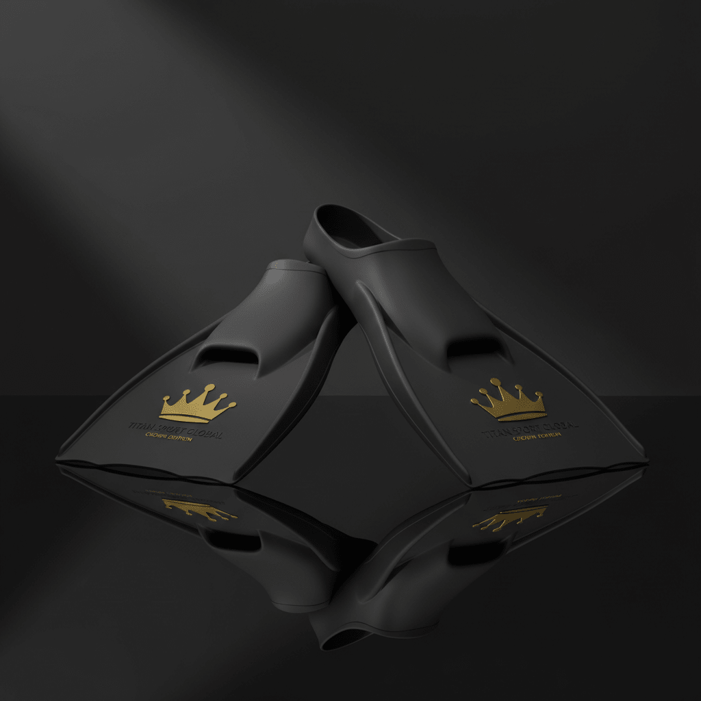 TITAN Crown Swim Fins Short Blade Training Fins