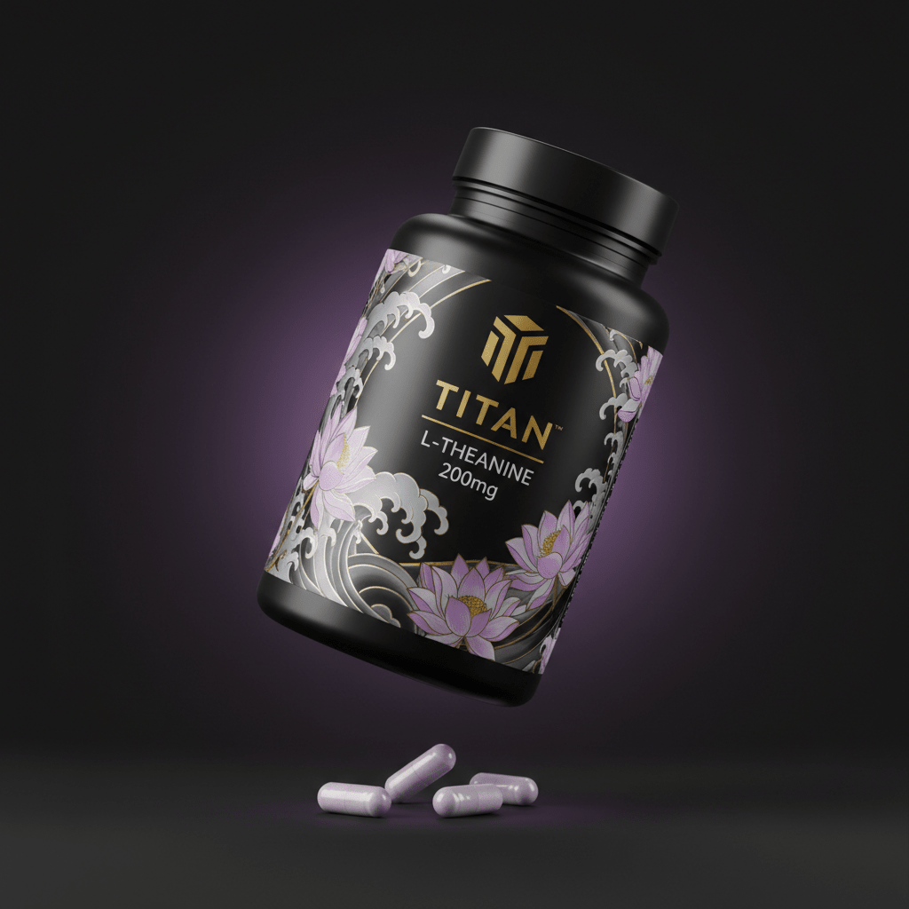 TITAN L-Theanine 200mg supplement bottle