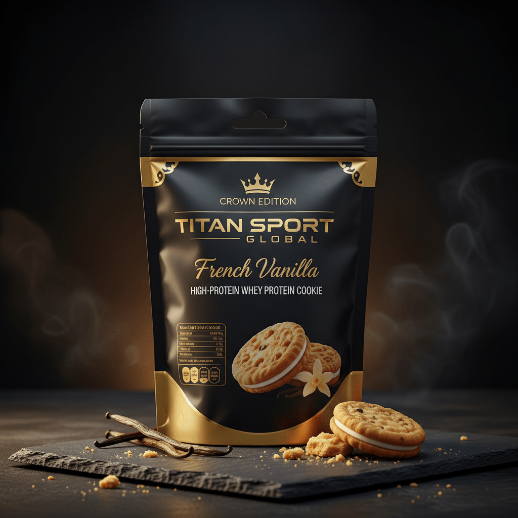 French Vanilla Whey Protein Cookie — TITAN SPORT GLOBAL