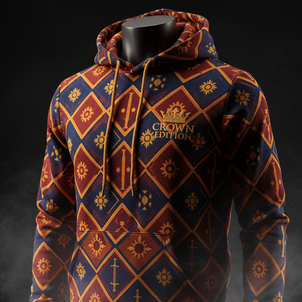 TITAN Indian Rajput Warrior Pullover Hoodie — Maharaja Edition