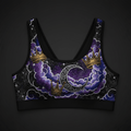TITAN Crown Edition Women's Sports Bra — Celestial Queen Tattoo Art