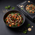 TITAN Organic High-Protein Farro Bowl — Roasted Veggie, premium product photography